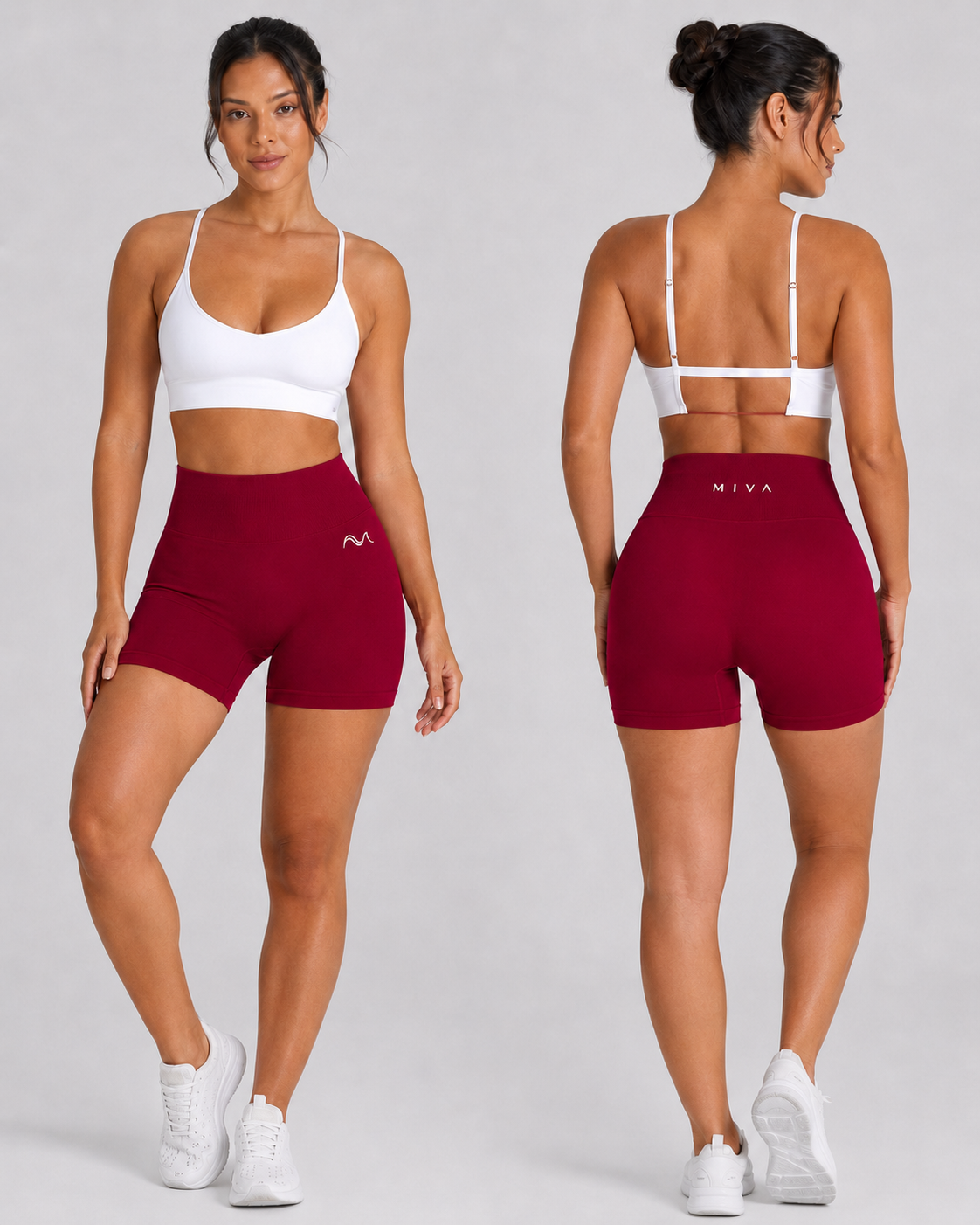 MIVA Women’s Mid-Rise Gym Shorts