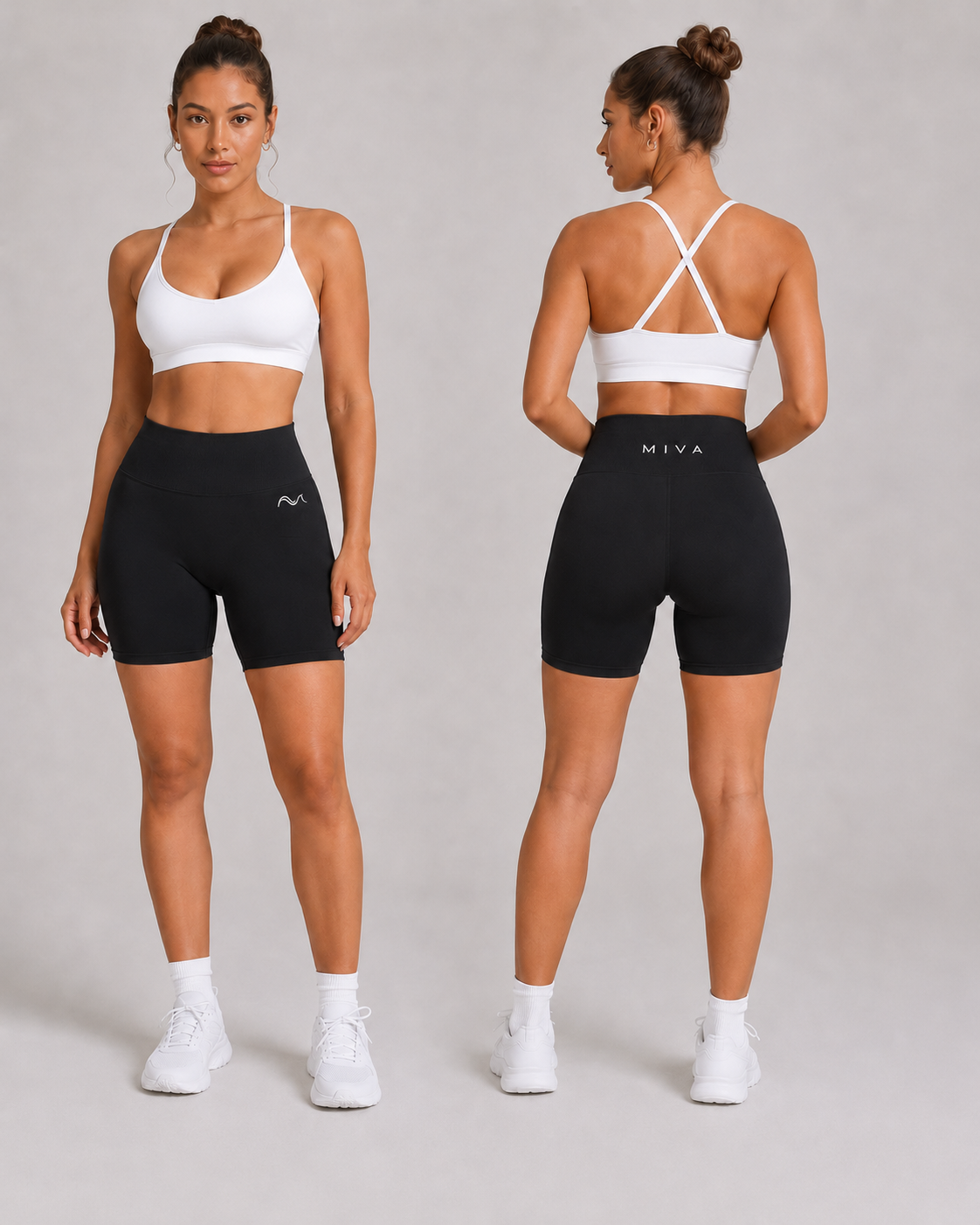 MIVA Women’s Mid-Rise Gym Shorts