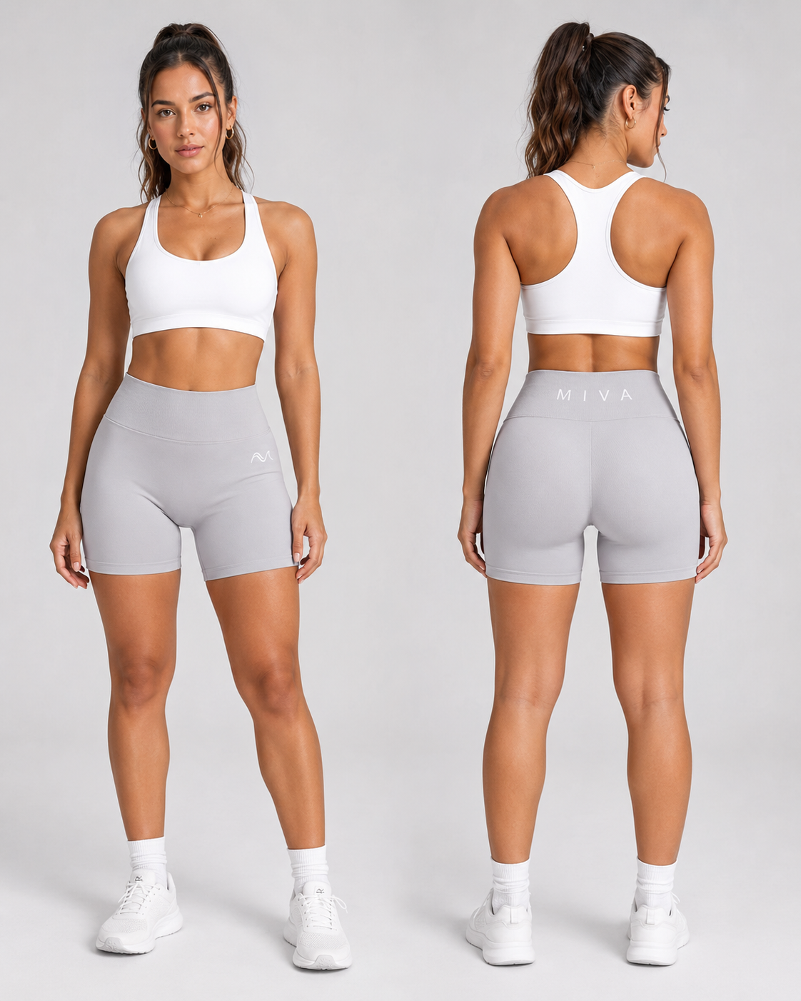 MIVA Gym Shorts Stone