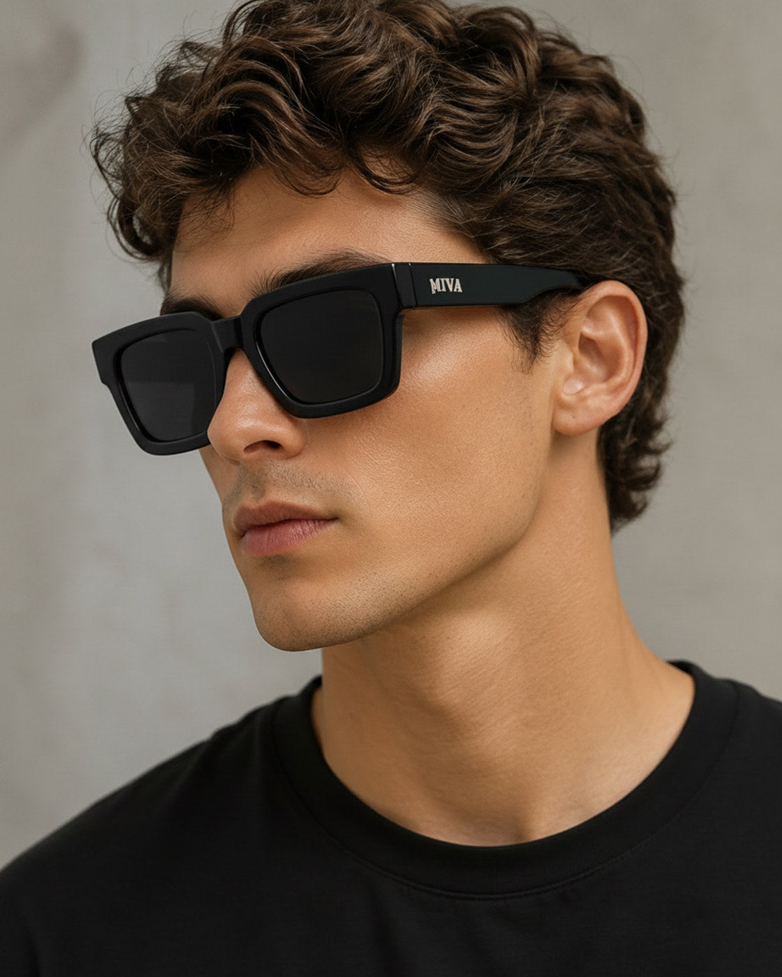 MIVA Sunglasses in Eclipse Black, mens